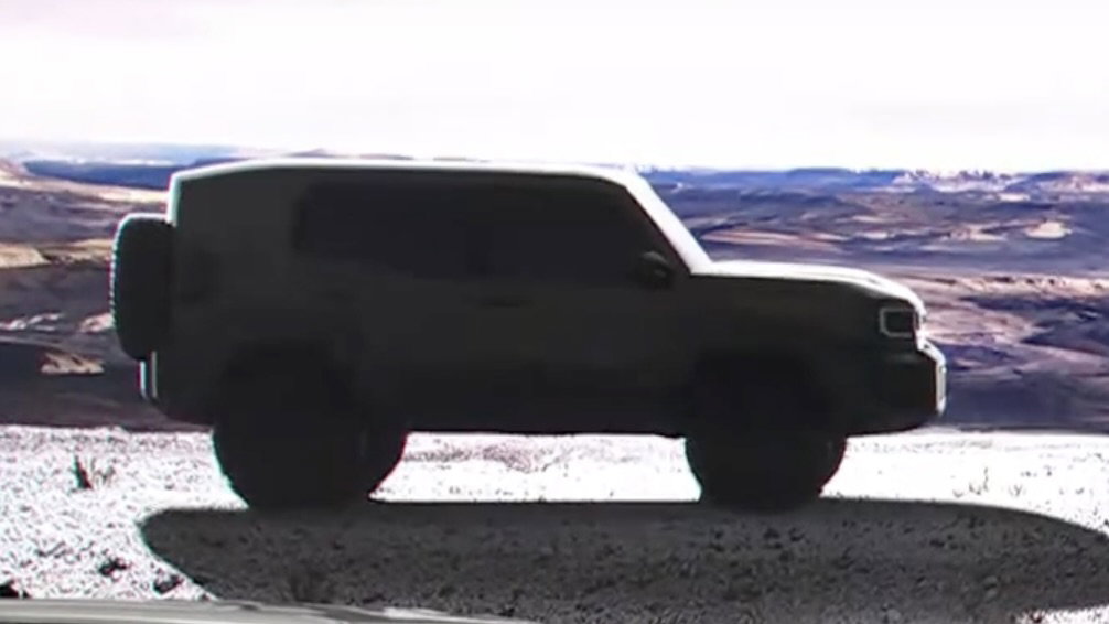 The Toyota Land Cruiser FJ is teased during the J250 Land Cruiser's reveal